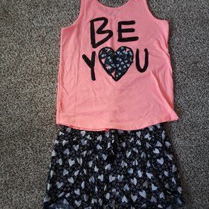 JUSTICE! Girls 2-piece tank & short set